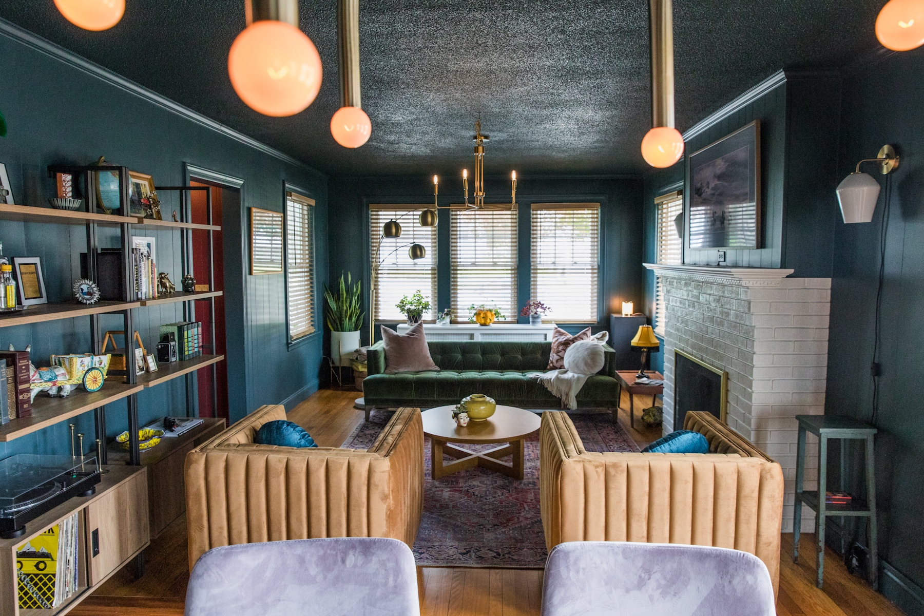 Moody, Cosy, Luxe Living Room by Jessica Brigham